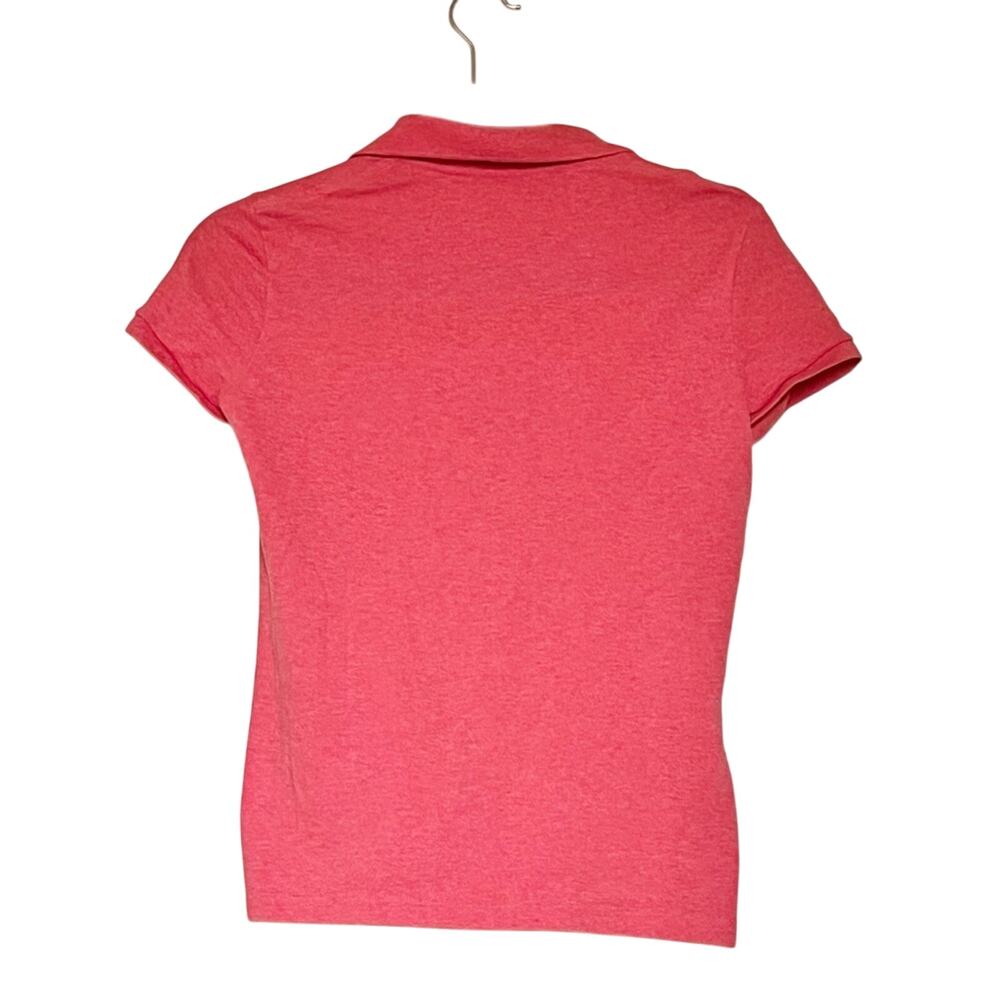 Lacoste women’s coral pink short sleeve polo size 34 - Picture 4 of 5